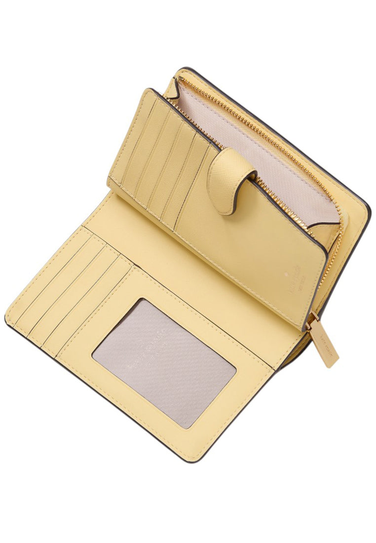 Kate Spade Schuyler Medium Bifold Wallet - Butter Yellow