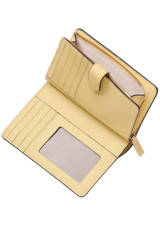 Kate Spade Schuyler Medium Bifold Wallet - Butter Yellow