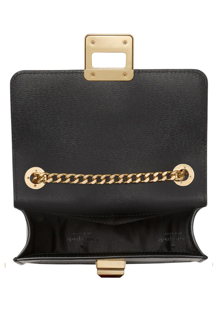Kate Spade Phoebe Turnlock Mini Flap Crossbody - Black