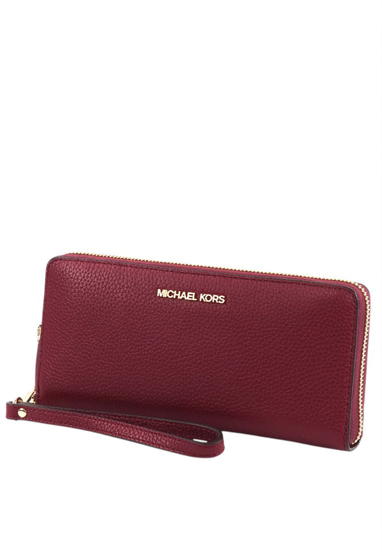 Michael Kors Jet Set Travel Large Continental Wallet - Cherry