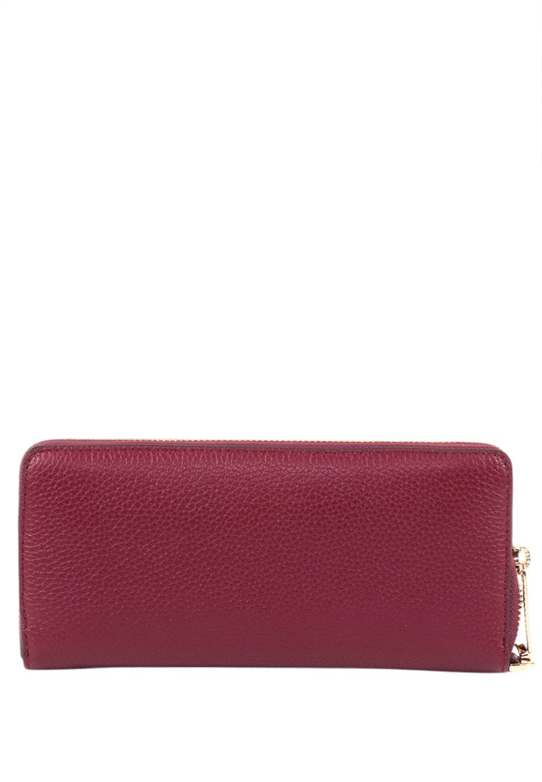 Michael Kors Jet Set Travel Large Continental Wallet - Cherry