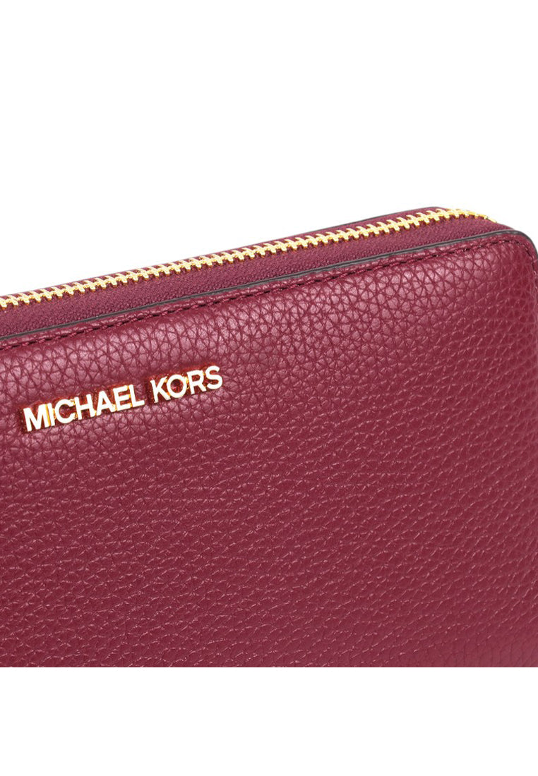 Michael Kors Jet Set Travel Large Continental Wallet - Cherry