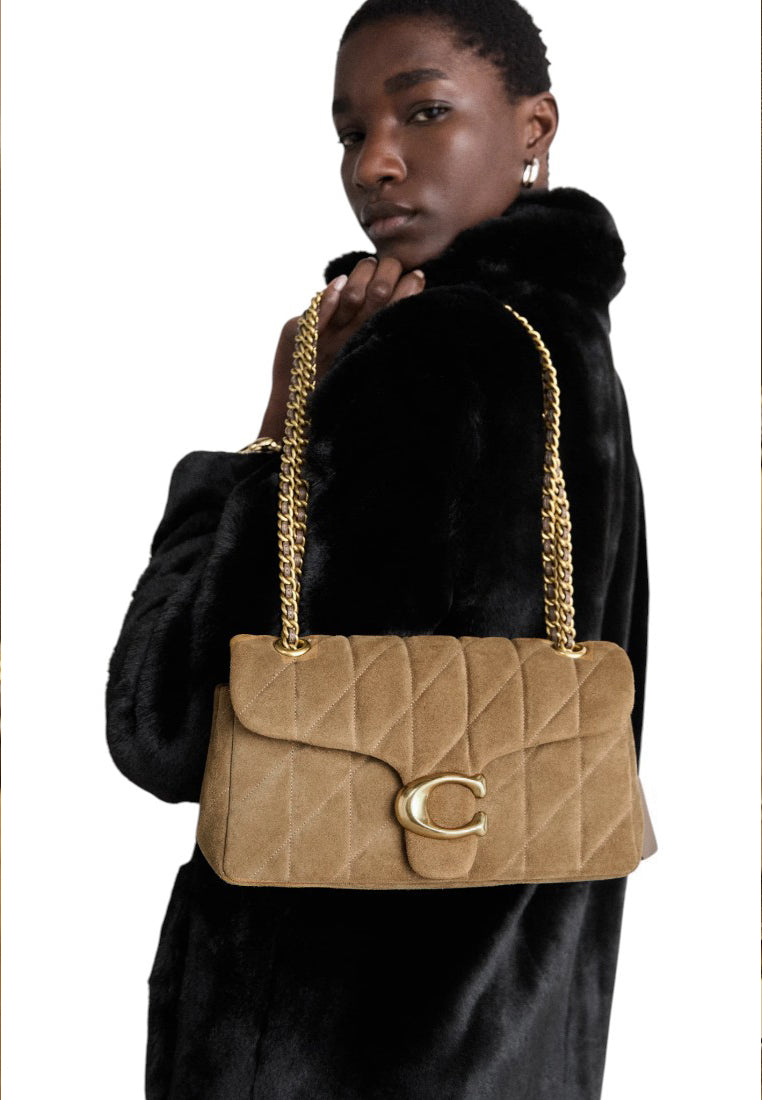 Coach Tabby Shoulder Bag 26 With Quilting - Brass/Cedar