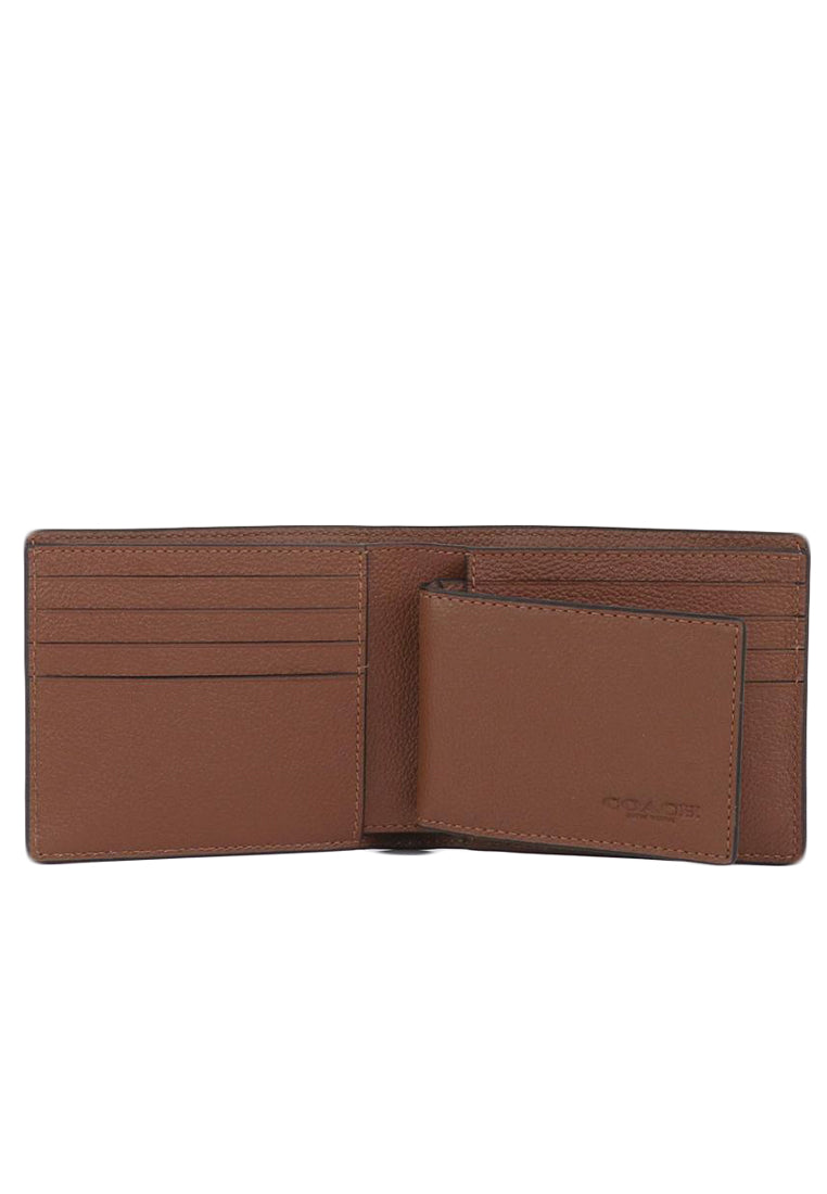 Coach Mens Boxed 3-In-1 Wallet Gift Set - Brown