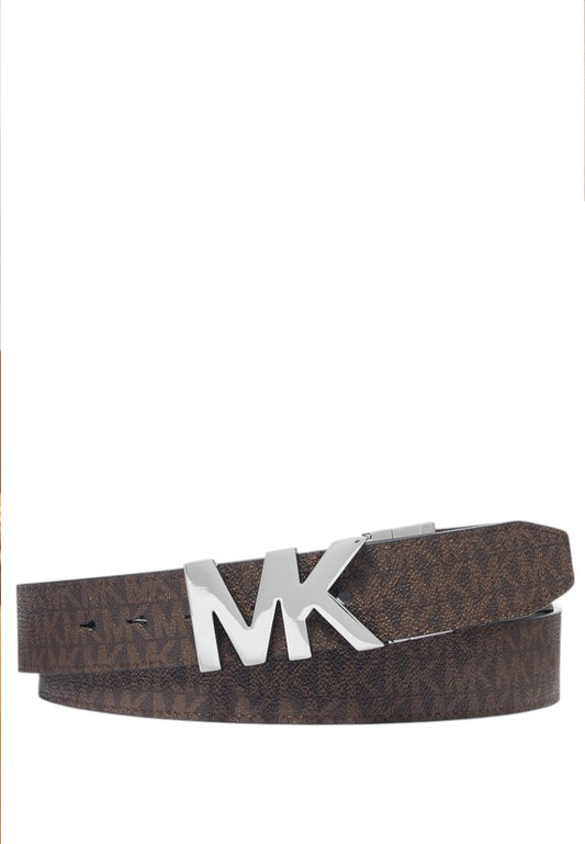 Michael Kors Mens 4-In-1 Logo Belt Box Set - Brown/Black