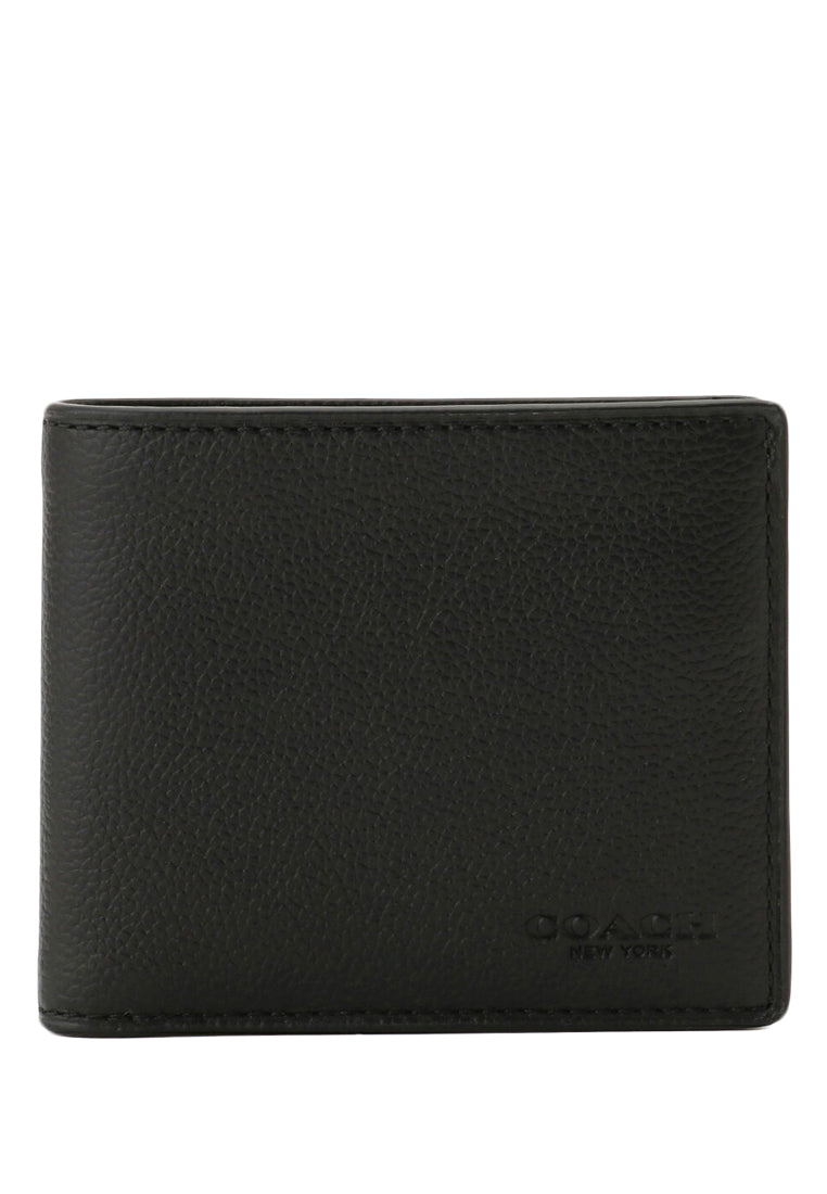 Coach Mens Boxed 3-In-1 Wallet Gift Set - Black