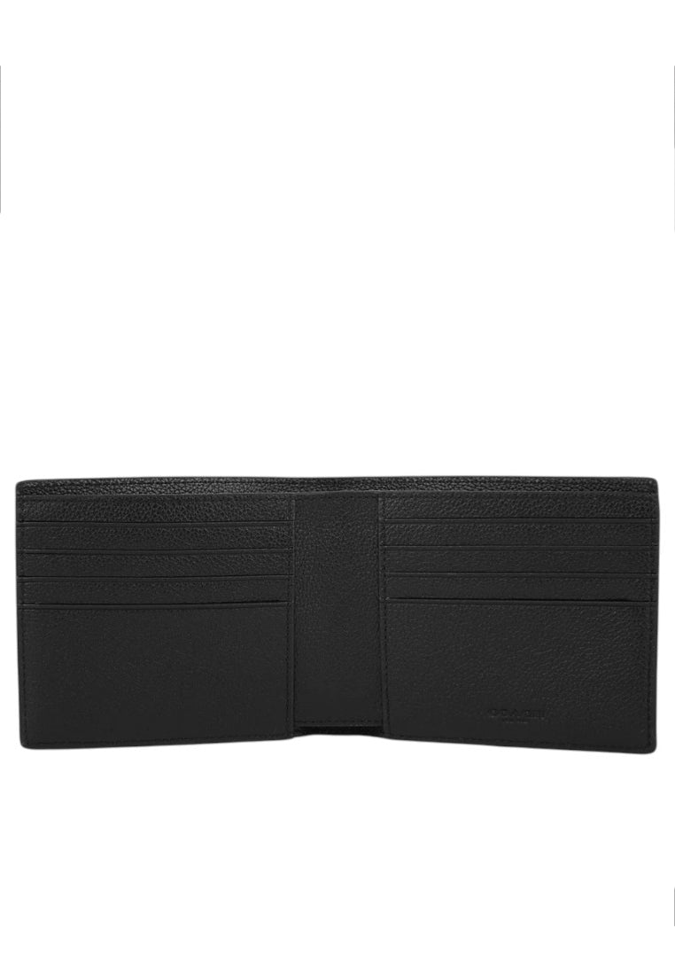 Coach Mens Boxed 3-In-1 Wallet Gift Set - Black