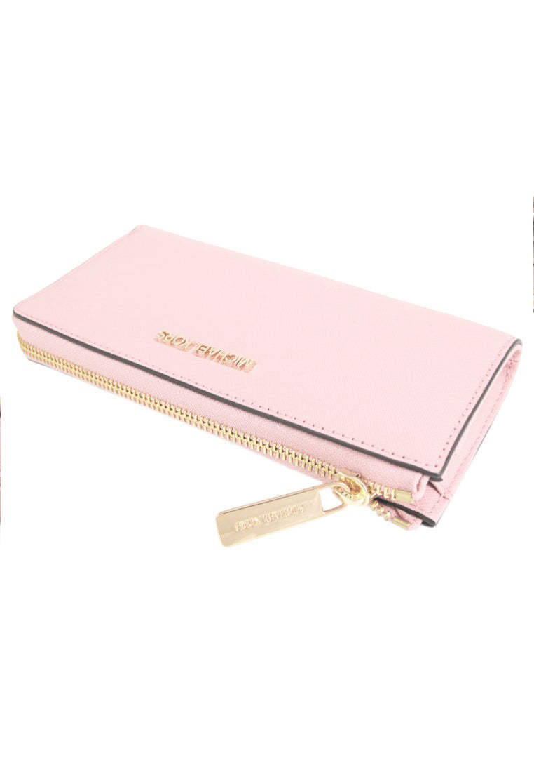 Michael Kors Jet Set Travel Large Saffiano Leather Quarter Zip Wallet - Powder Blush