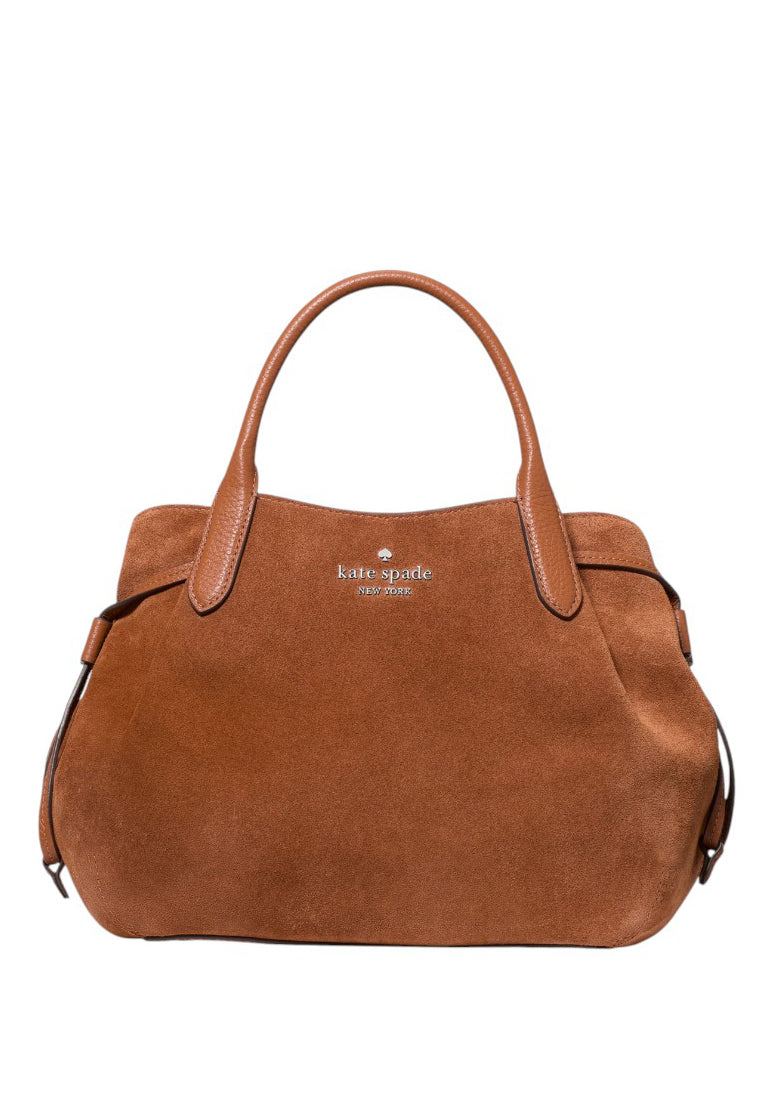 Kate Spade Dumpling Suede Small Satchel - Warm Ginger