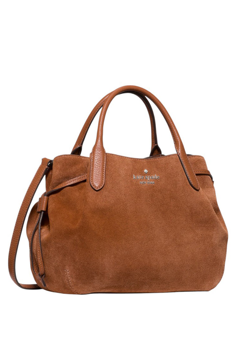 Kate Spade Dumpling Suede Small Satchel - Warm Ginger