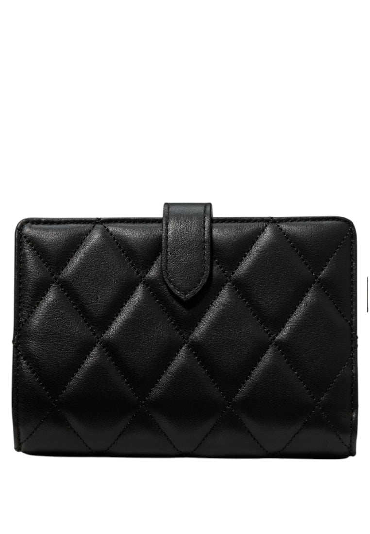Kate Spade Carey Quilted Medium Bifold Wallet - Black