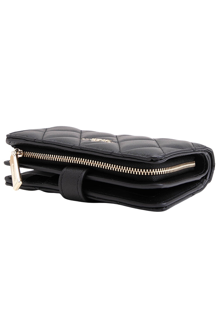Kate Spade Carey Quilted Medium Bifold Wallet - Black