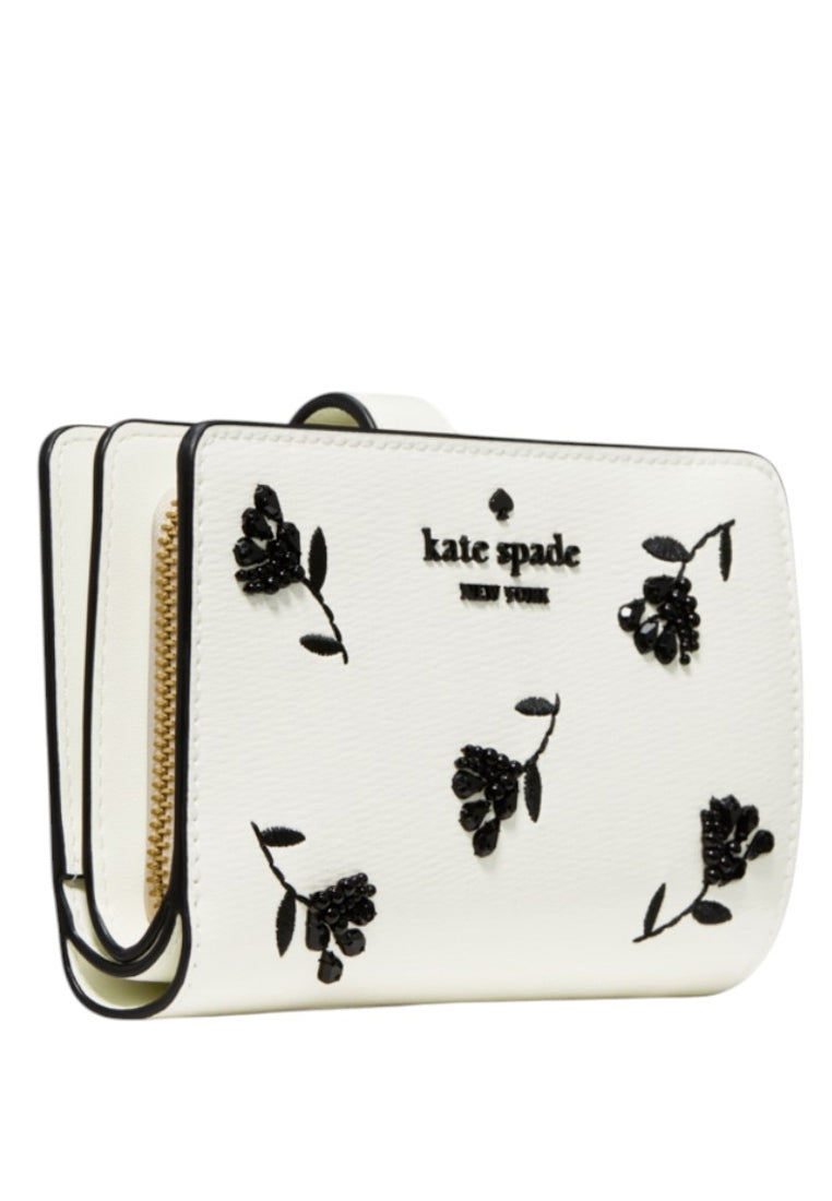 Kate Spade Floral Medium Bifold Wallet - White/Multi