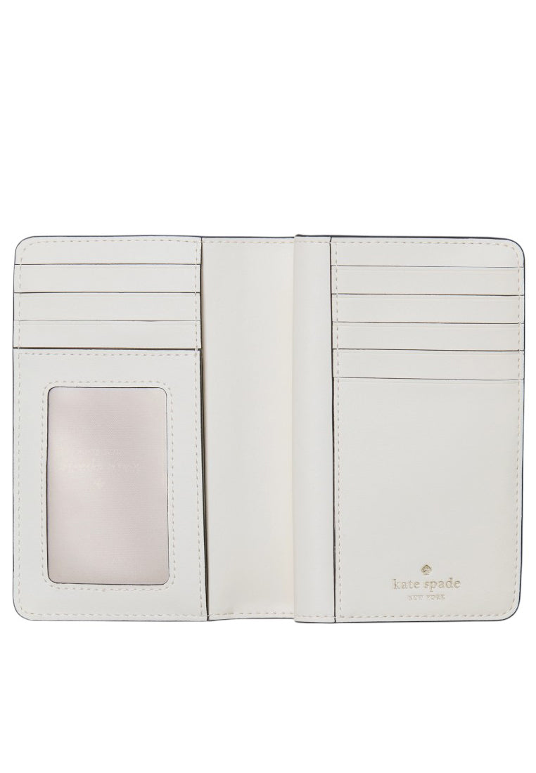 Kate Spade Floral Medium Bifold Wallet - White/Multi