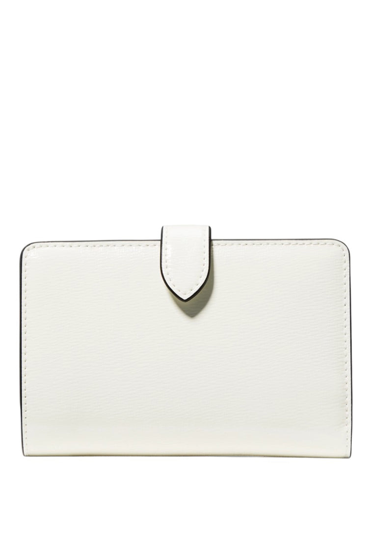 Kate Spade Floral Medium Bifold Wallet - White/Multi