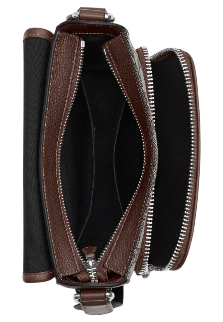 Coach Mens Sullivan Flap Crossbody Bag In Signature Jacquard - Oak Maple