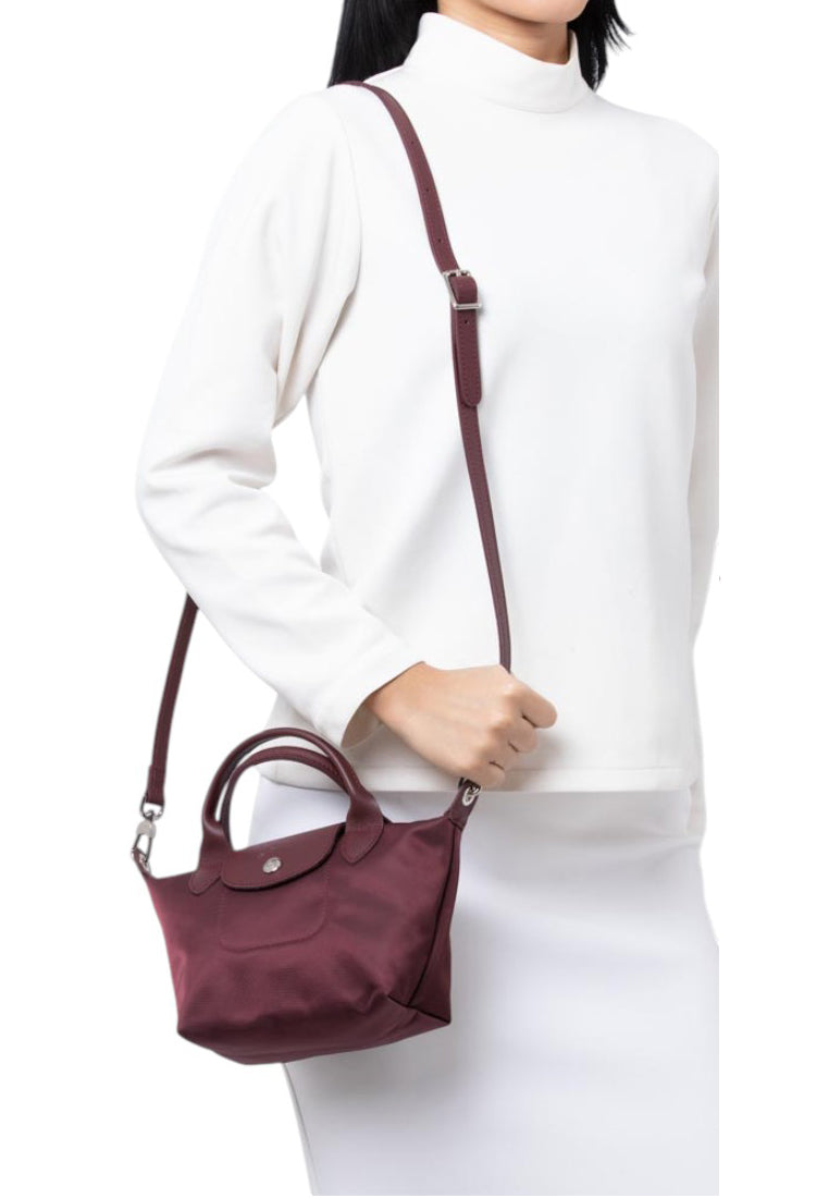 LONGCHAMP Le Pliage Neo XS Shoulder Bag - Grape Purple