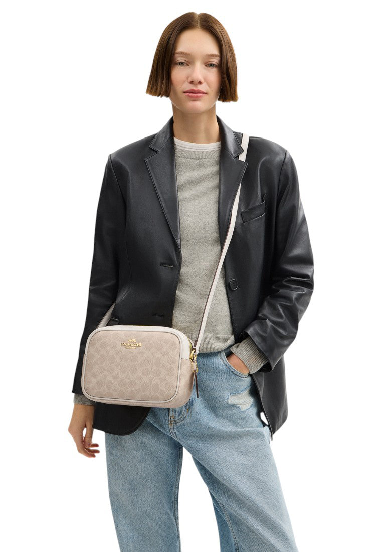 Coach Jamie Camera Bag In Signature Canvas - Sand/Chalk