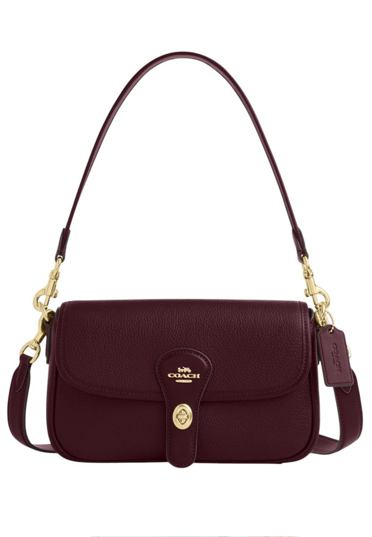 Coach Hadley Shoulder Bag - Dark Wine