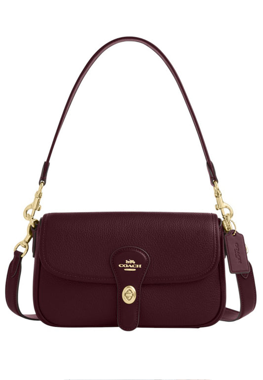 Coach Hadley Shoulder Bag - Dark Wine