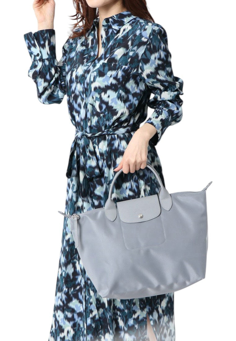 LONGCHAMP Le Pliage Neo Medium Top Handle Handbag - Cement Grey