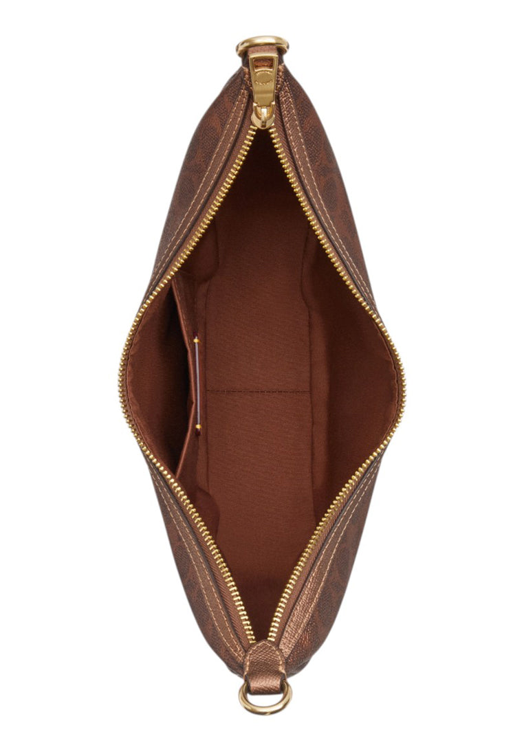 Coach Aria Shoulder Bag In Signature Canvas - Copper