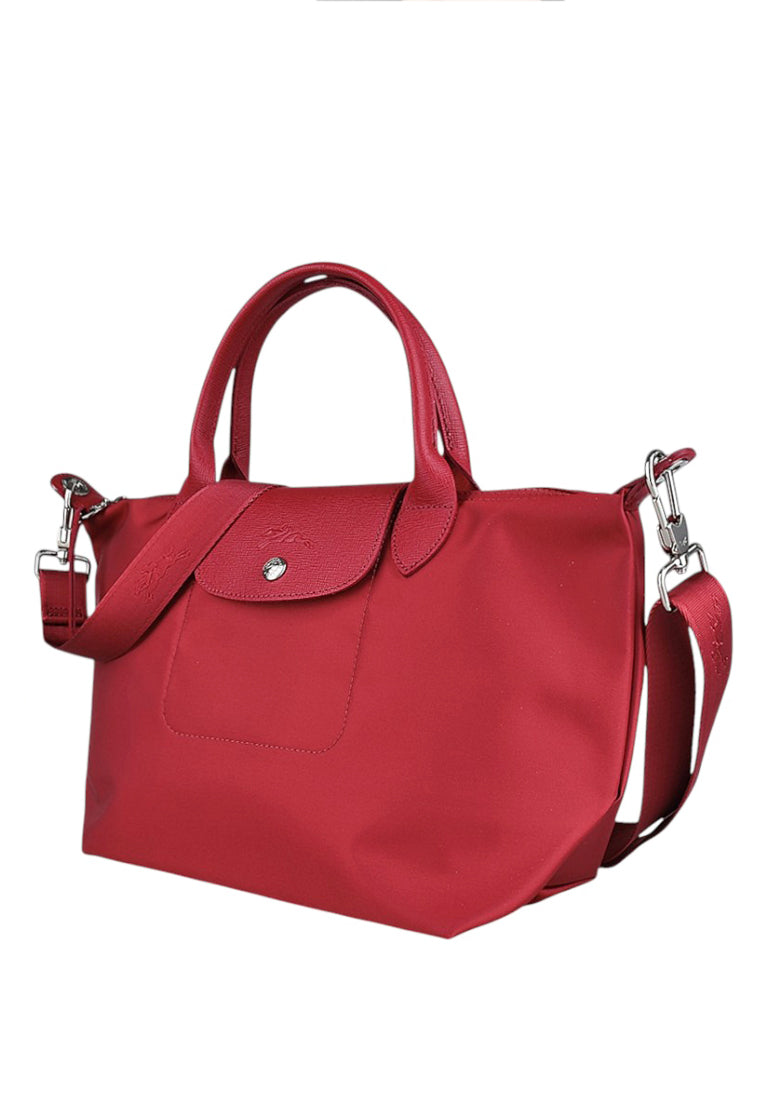LONGCHAMP Le Pliage Neo Small Top Handle Handbag - Red/Red