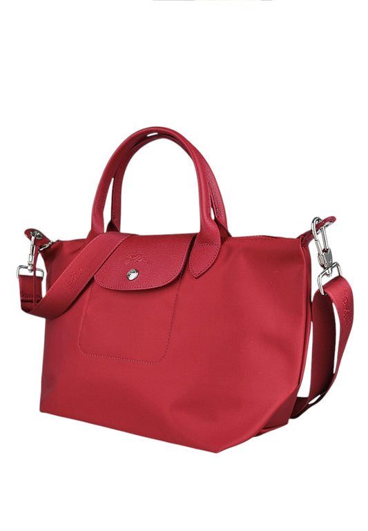 LONGCHAMP Le Pliage Neo Small Top Handle Handbag - Red/Red