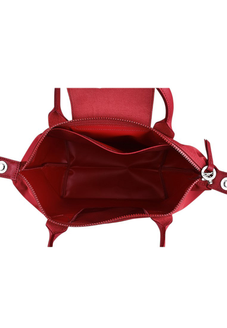 LONGCHAMP Le Pliage Neo Small Top Handle Handbag - Red/Red