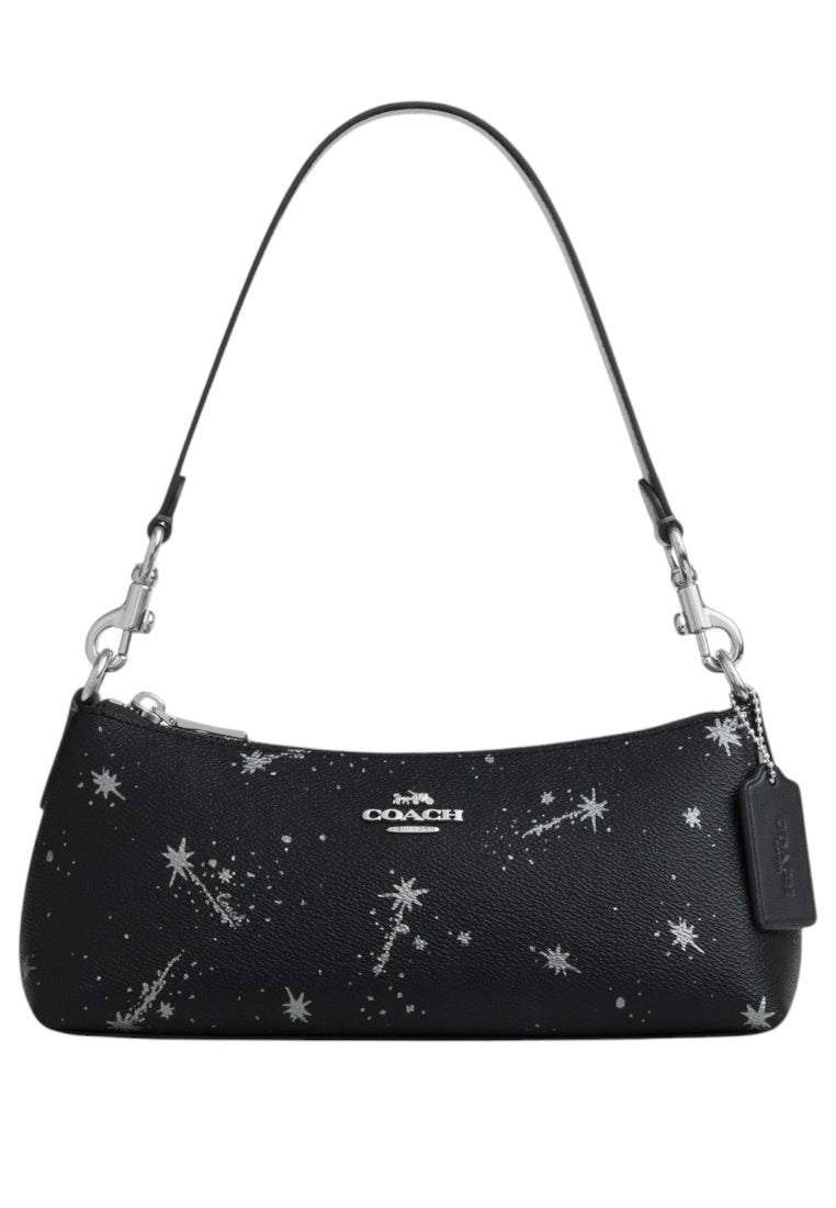 Coach Charlotte Shoulder Bag With Star Print - Black/Multi