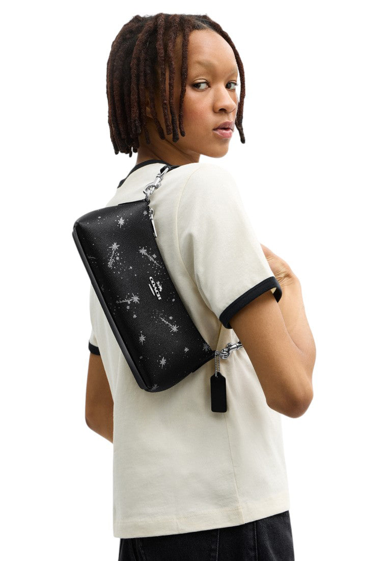 Coach Charlotte Shoulder Bag With Star Print - Black/Multi