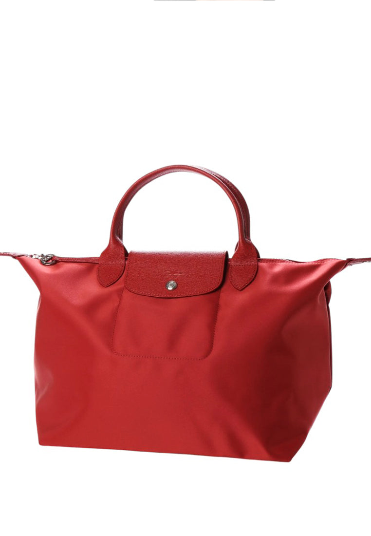 LONGCHAMP Le Pliage Neo Medium Top Handle Handbag - Red/Red