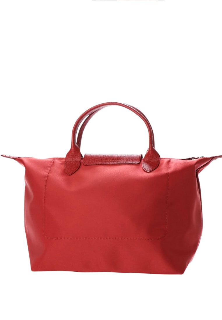 LONGCHAMP Le Pliage Neo Medium Top Handle Handbag - Red/Red