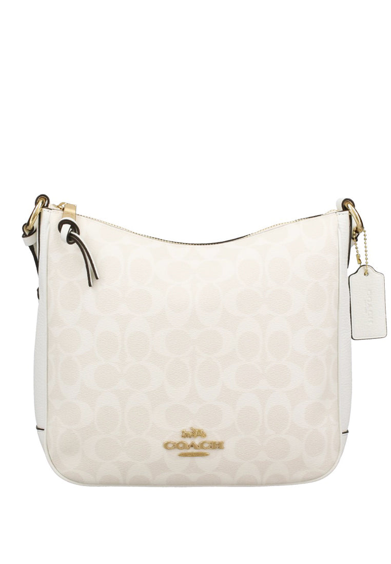 Coach [DEFECTS] Ellie File Bag In Signature Canvas - White