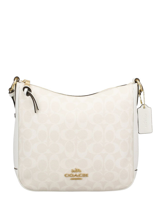 Coach [DEFECTS] Ellie File Bag In Signature Canvas - White