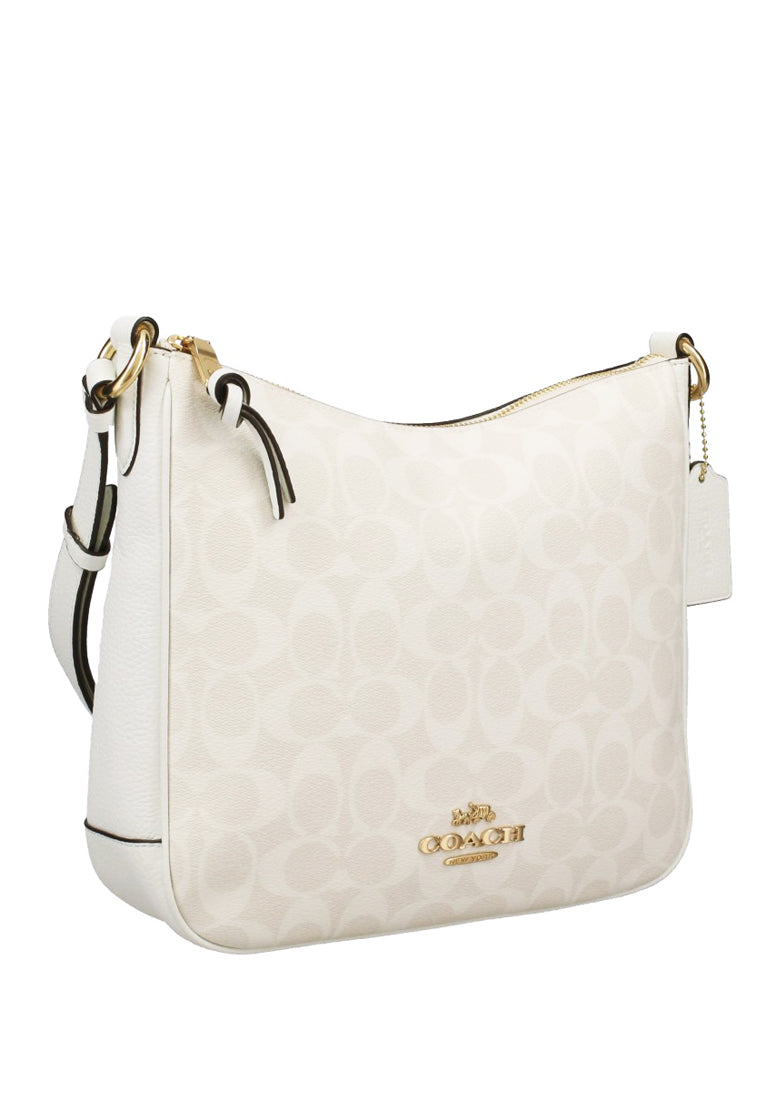 Coach [DEFECTS] Ellie File Bag In Signature Canvas - White