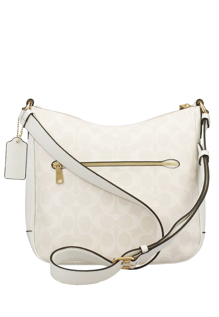 Coach [DEFECTS] Ellie File Bag In Signature Canvas - White