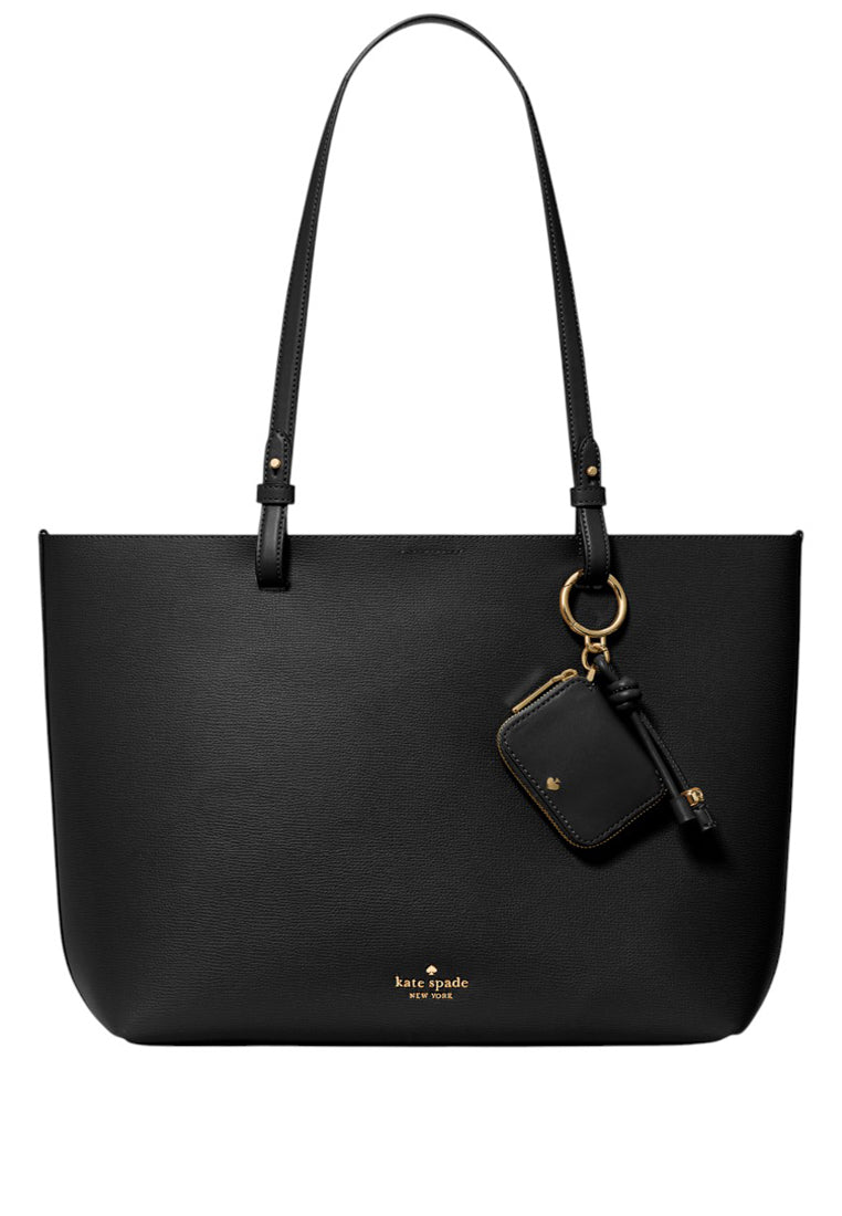 Kate Spade Tessa Tote Bag With Charm - Black