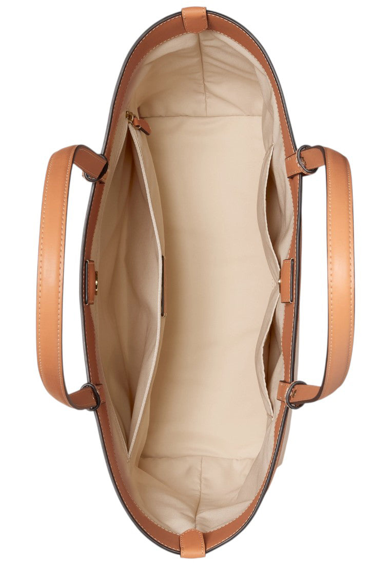 Kate Spade Tessa Tote Bag With Charm - Light Saddle Multi