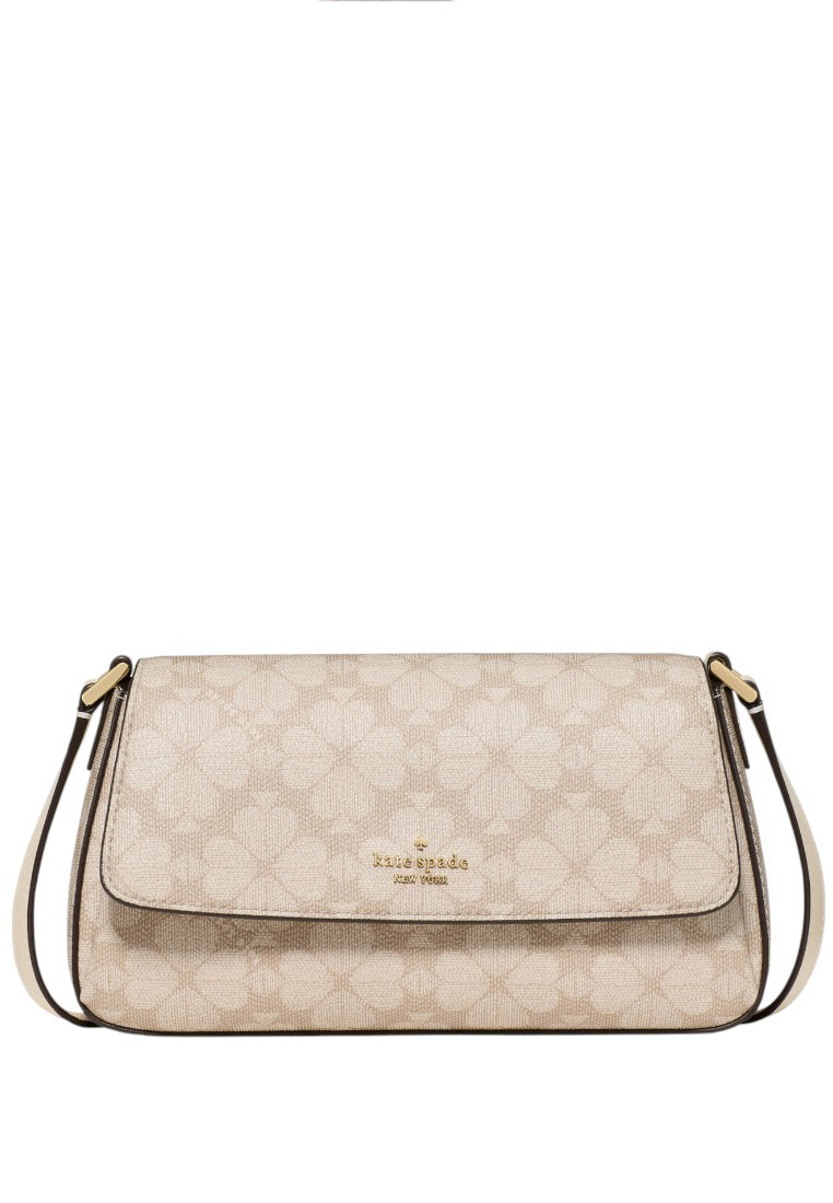 Kate Spade Sutton Spade Flower Mini Crossbody Bag - Dark Beige