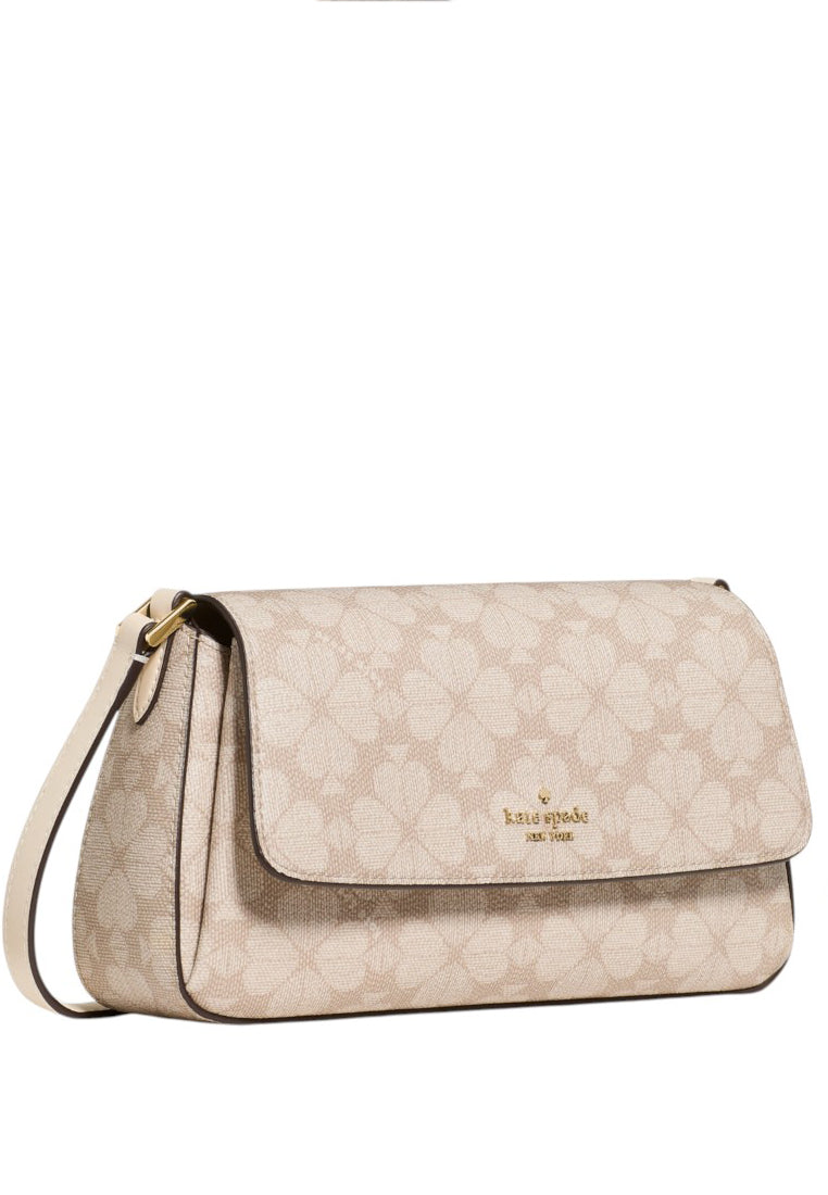 Kate Spade Sutton Spade Flower Mini Crossbody Bag - Dark Beige