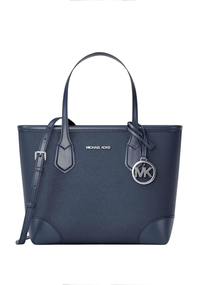 Michael Kors Eva Extra-Small Saffiano Leather Convertible Tote Bag - Navy
