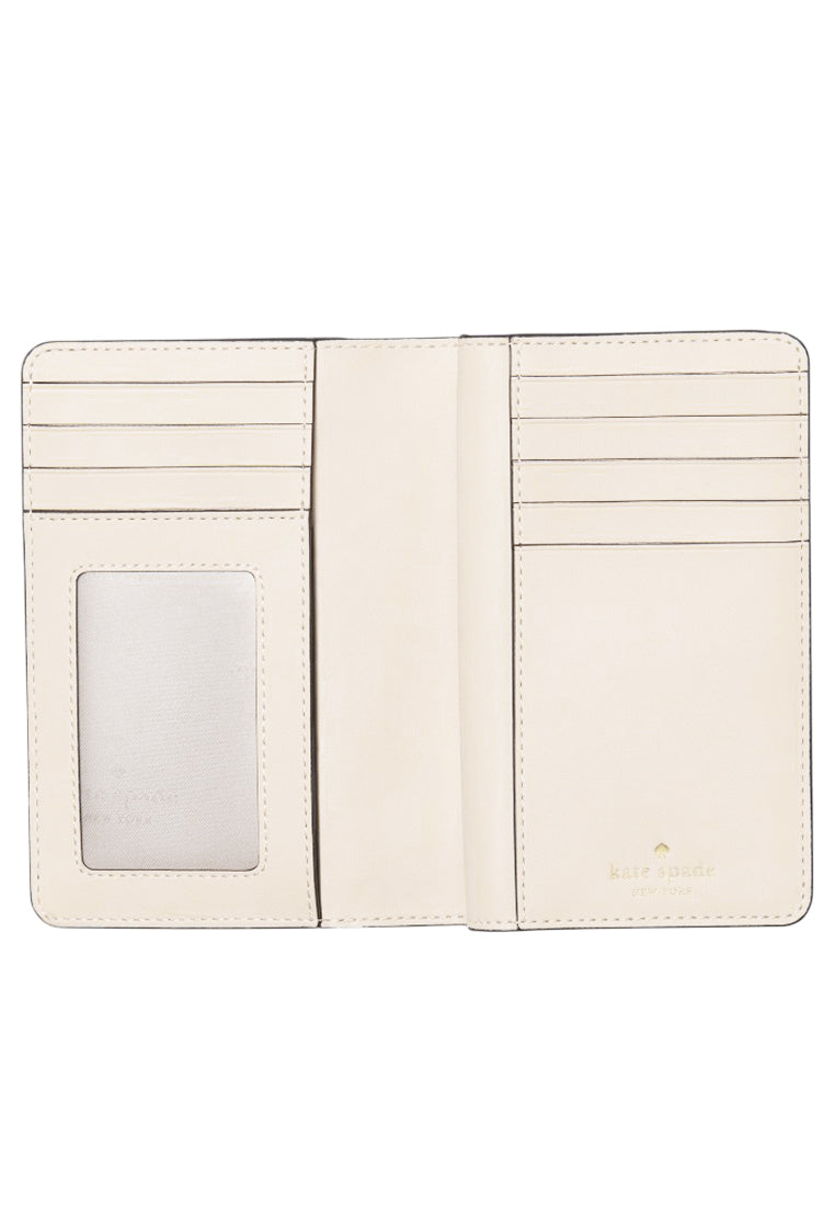 Kate Spade Spade Flower Medium Bifold Wallet - Dark Beige/Multi