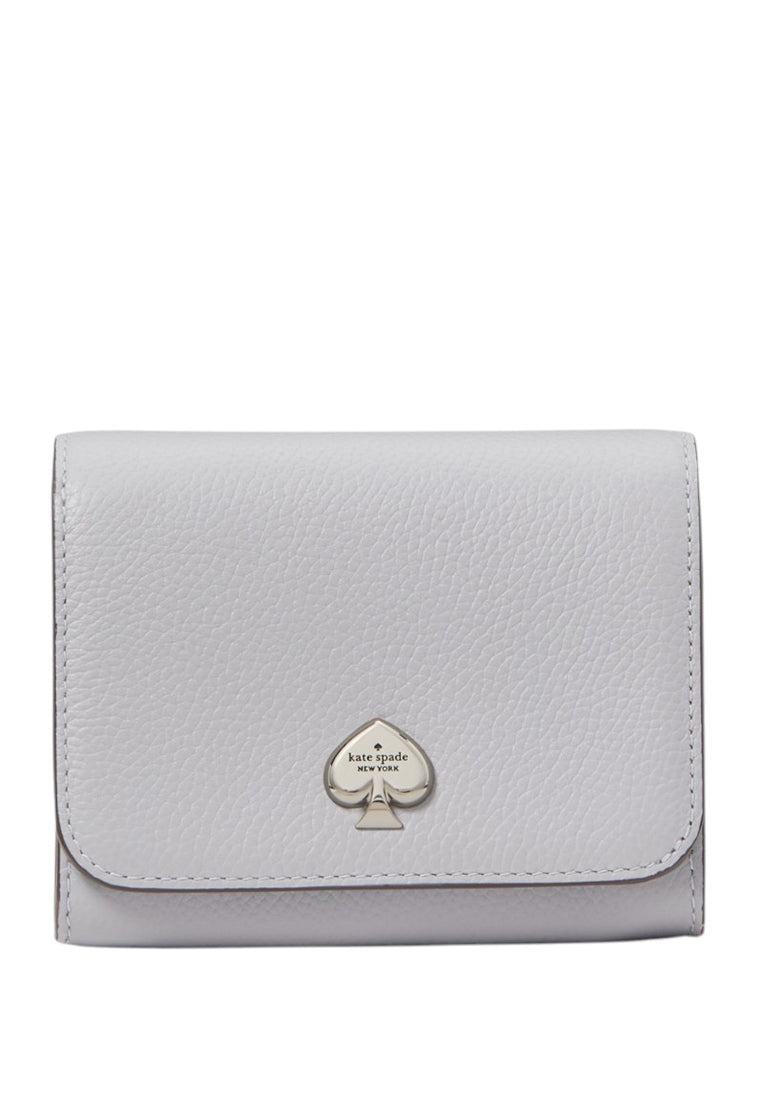 Kate Spade Kayla Small L-Zip Wallet - Mountain- Grey