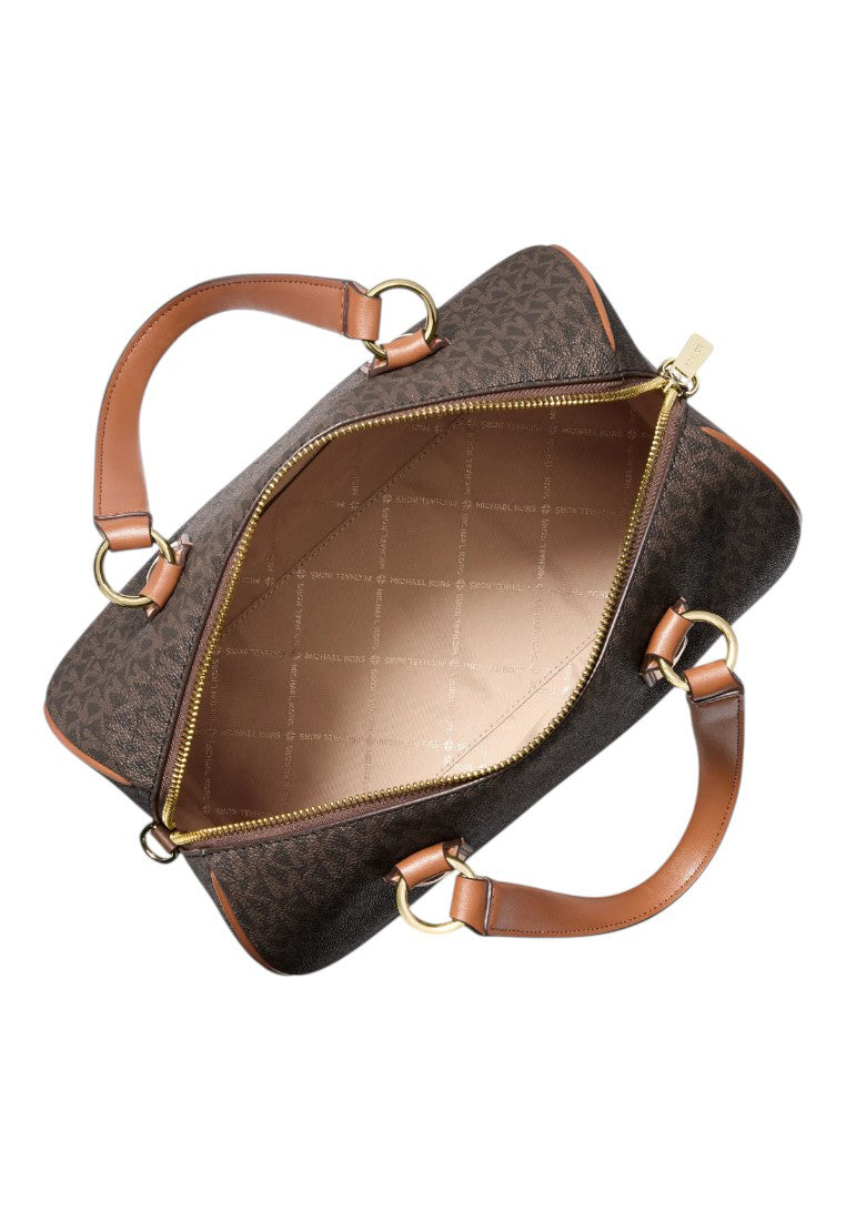 Michael Kors Grayson Medium Signature Logo Duffel Bag - Brown