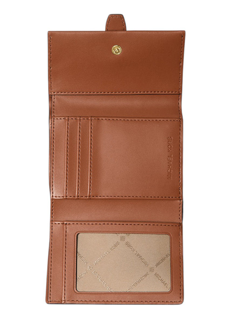 Michael Kors Greenwich Medium Signature Logo Trifold Wallet - Brown