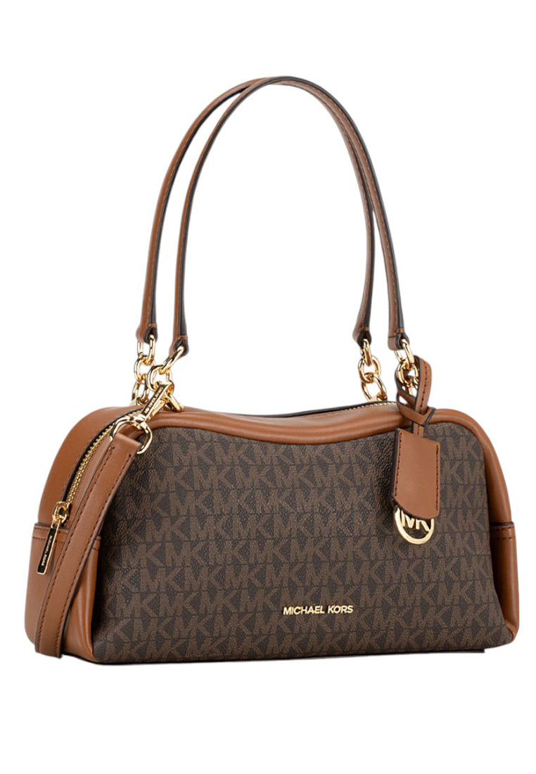 Michael Kors Cecily Small Signature Logo Shoulder Bag - Brown