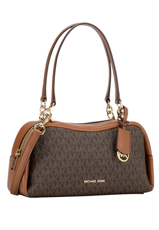 Michael Kors Cecily Small Signature Logo Shoulder Bag - Brown