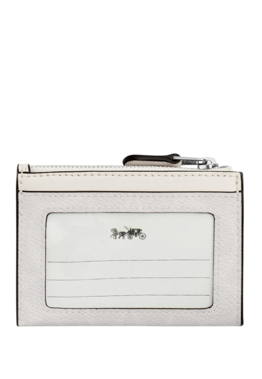Coach Mini Skinny ID Case In Signature Canvas - White/Chalk