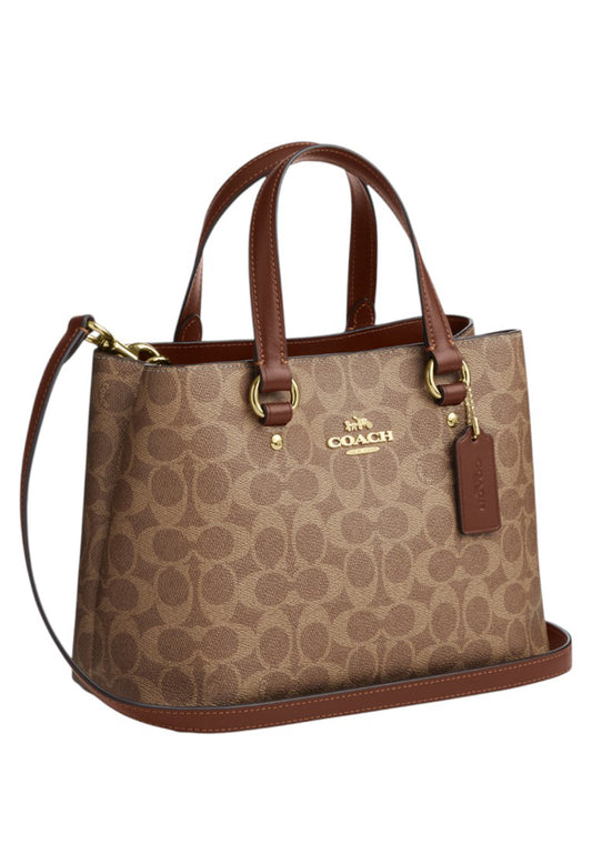 Coach Station Carryall Bag In Signature Canvas - Tan/Brown